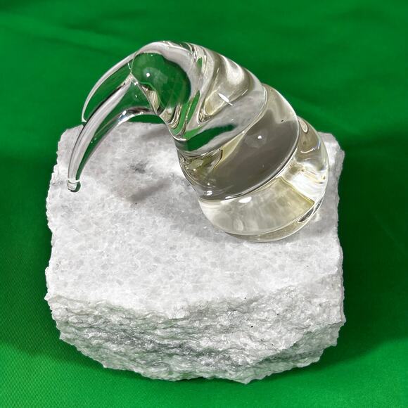 Walrus Figurine Glass "Tusks" Limited Edition #28 Handmade Chodirker & Price - Picture 2 of 9